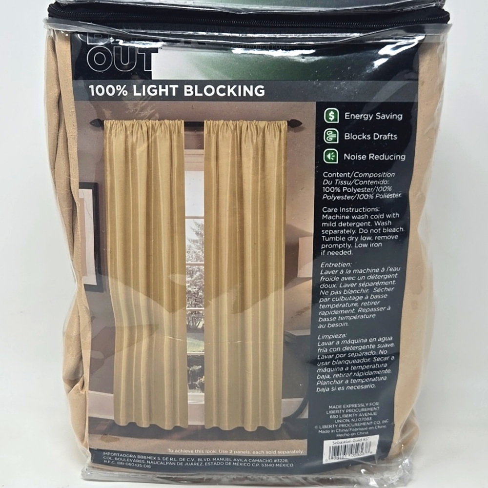 Total Black Out, 100% light blocking